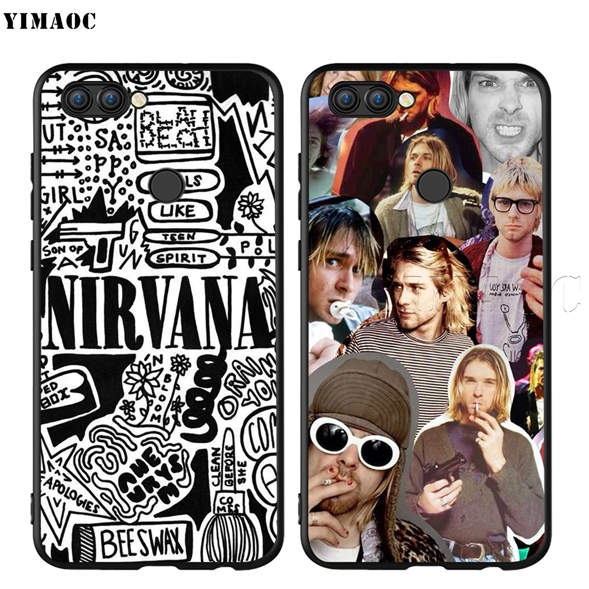 Yimaoc Nirvana Kurt Cobain чехол для huawei Коврики 30 20 Honor Y7 7a 7c 8c 8x9 10 Nova 3i 3 Lite рro Y6 P30 P smart