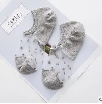 10pairs/lot korean style Summer Woman Socks Glass Silk Floral Crystal Stretchy Low Cut glass Socks slipper