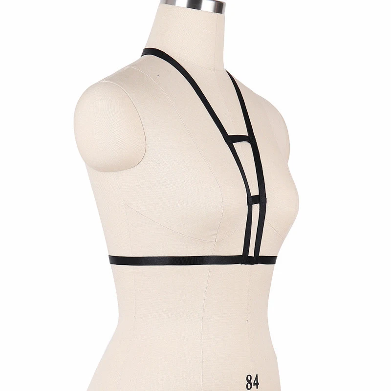 Женский сексуальный укороченный топ нижнее белье бюстгальтер-клетка в стиле