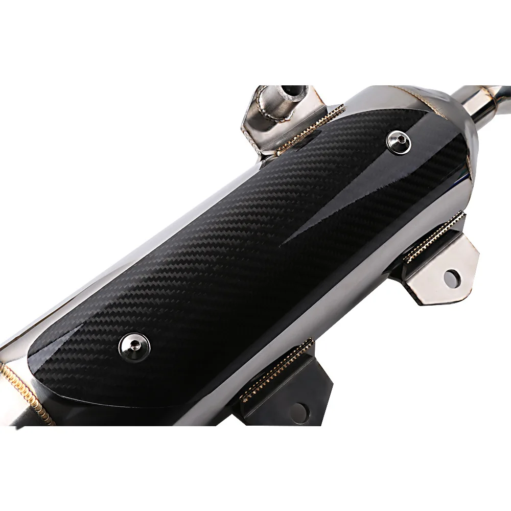 Для YAMAHA NVX 155 NVX155 Aerox155 Aerox углеродный Глушитель выхлопная труба из нержавеющей