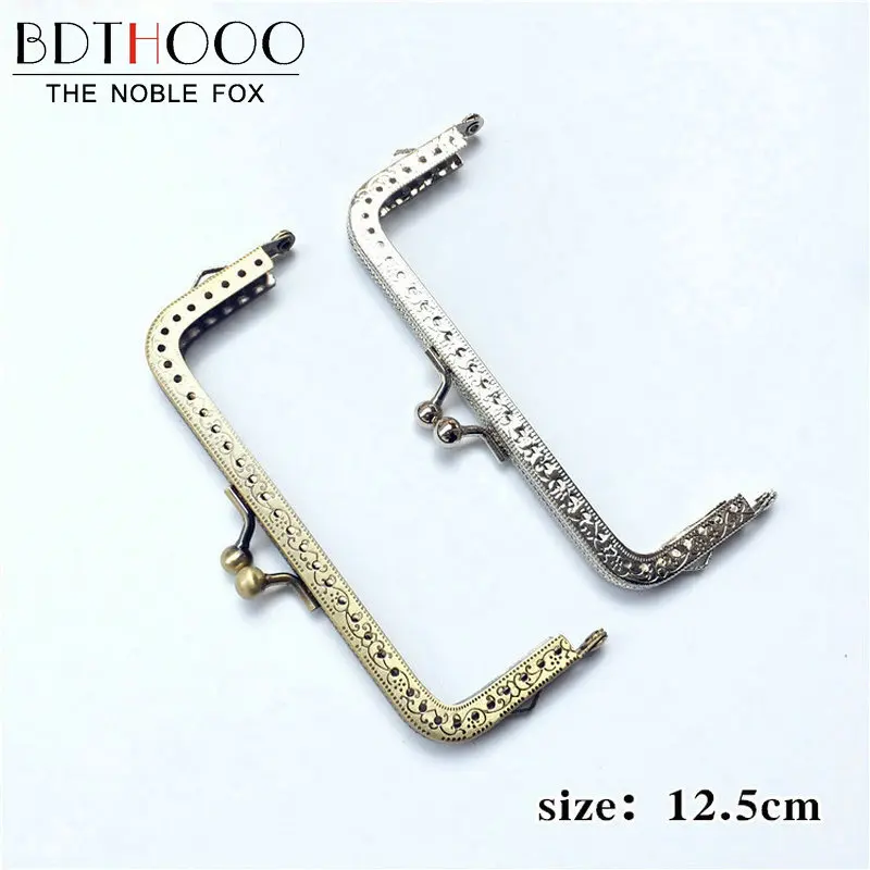 

BDTHOOO 10 шт./компл. 12,5 см Kiss застежка Металлическая Рамка для кошелька для самостоятельного изготовления сумок из бронзы