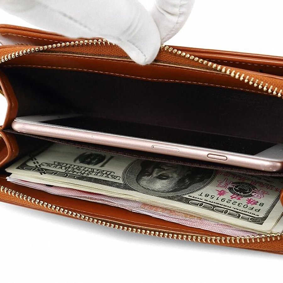 

Wristband Women Long Clutch Wallet Large Capacity Wallets Female Purse Lady Purses Phone Pocket Card Holder Carteras LI-429