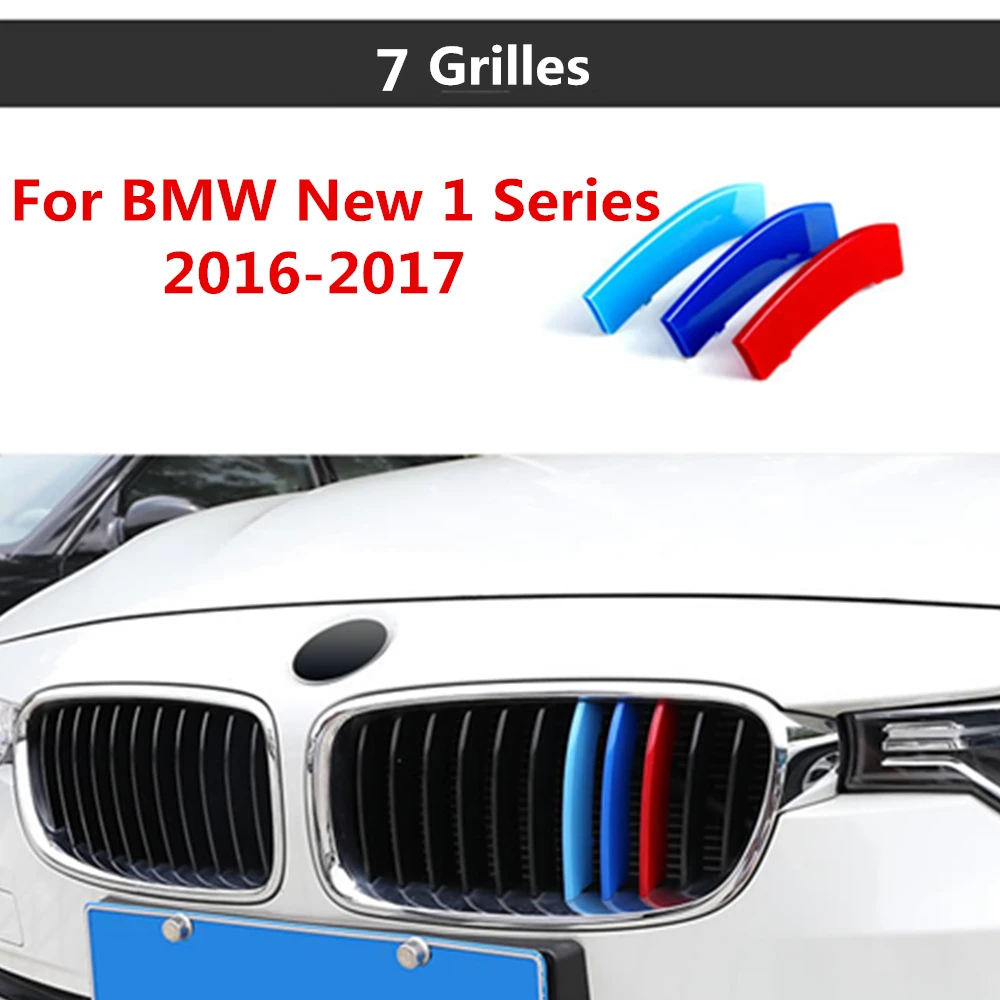 Наклейки на переднюю решетку радиатора автомобиля для BMW New 1 series 2016 2017 3D M|for bmw|stickers