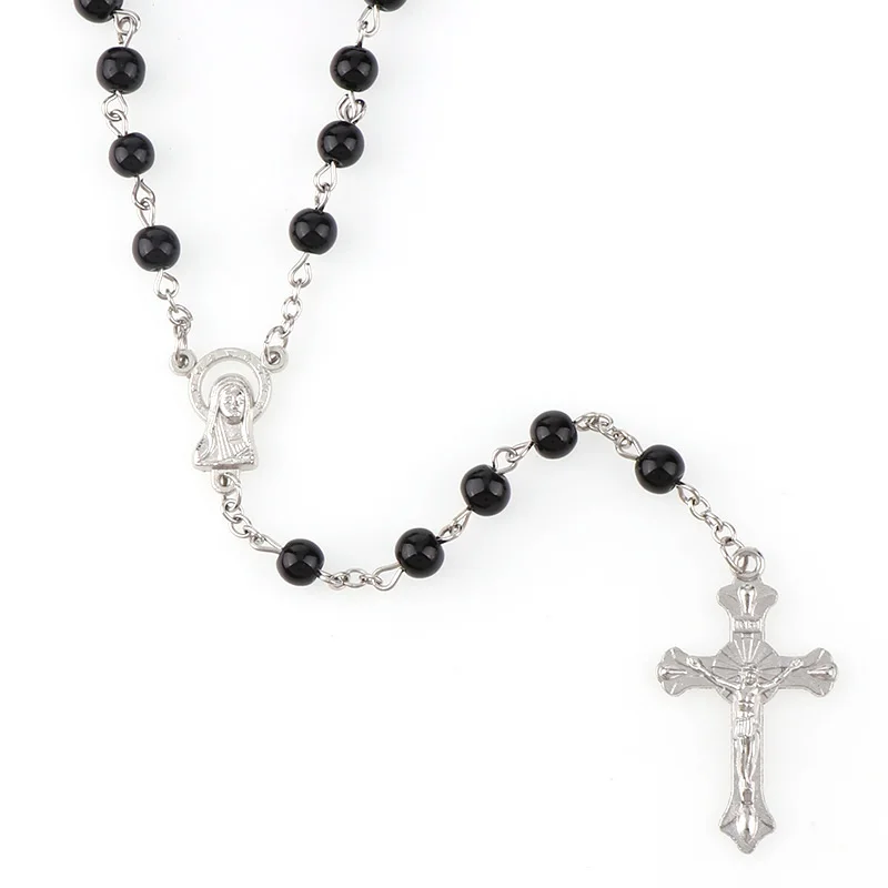 Ожерелье с подвеской в виде Креста для мужчин и женщин подвеска Святого розака