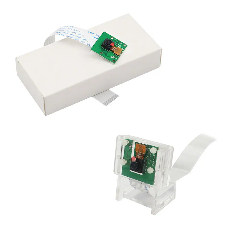 Raspberry Pi 4 Модель B модуль камеры 1080p 720p Мини камера 5MP веб-камера видеокамера совместима с Raspberry Pi 3 Model B+/3B/2B - Цвет: Kit 3