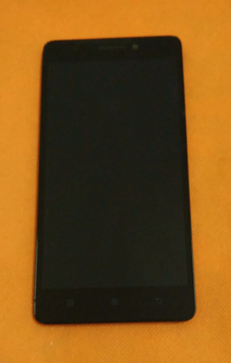 Б/у Оригинальный ЖК дисплей + дигитайзер сенсорный экран рамка для Lenovo K3 Note