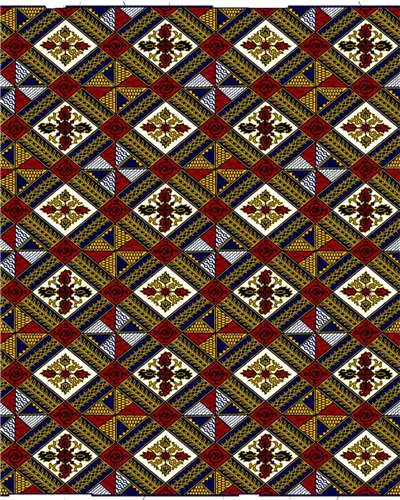 28 ESEWING Высококачественная африканская восковая ткань с принтом хлопок Анкара швейный материал для платья Анкара восковая ткань с принтом 6 ярдов - Цвет: 28