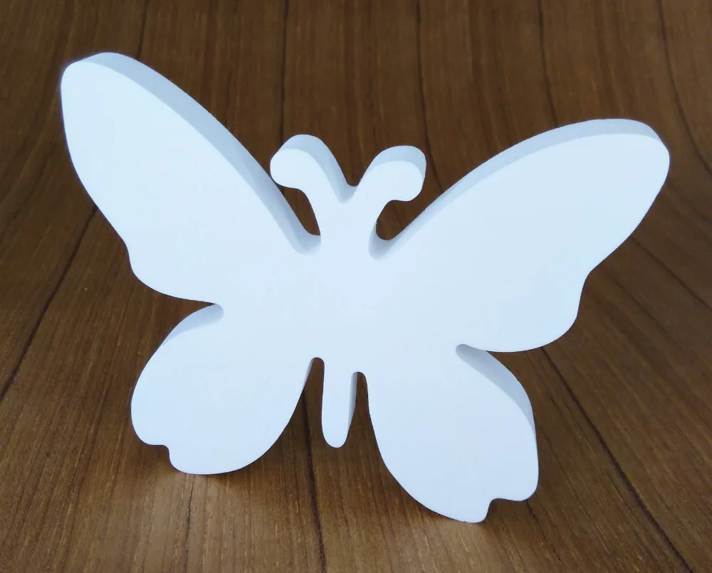 Кольцо деревянное в виде бабочки короны и сердца 10 см | Дом сад