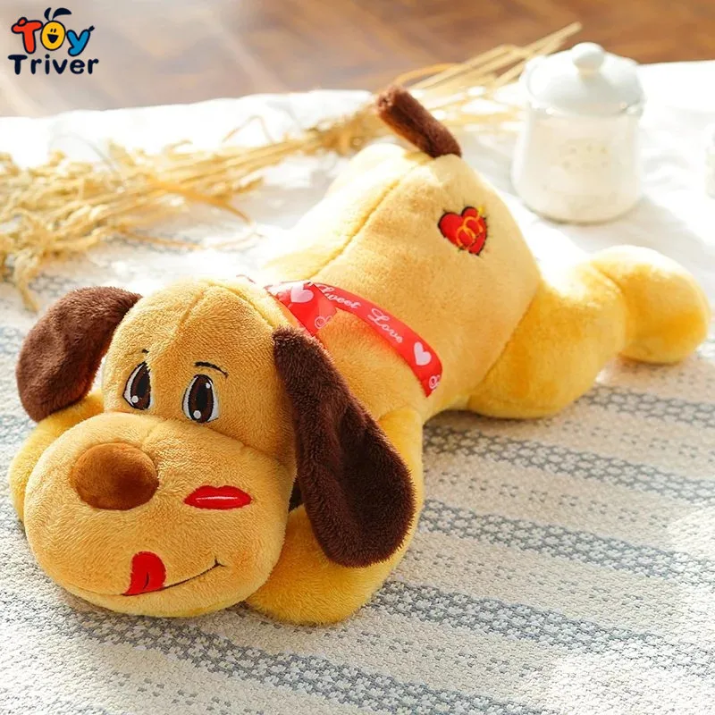 Губы Поцелуй Собака Щенок любовь сердце плюшевая игрушка тройник чучела