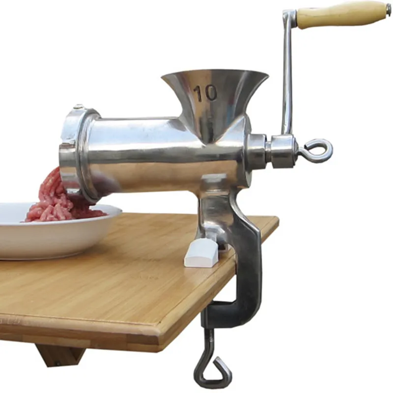 High quality stainless steel home use meat mincer manual meat grinder hot sale meat mixer grinder 10#  ZF