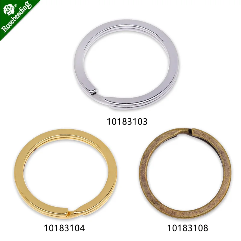 50 шт. металлические круглые кольца для ключей