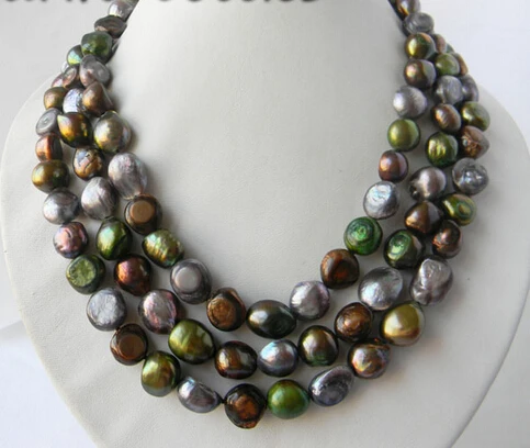 Доставка&gt&gt&gt&gt 3 Пряди 18 &quot12 ММ Кофе Серый Зеленый Барокко Пресной Воды