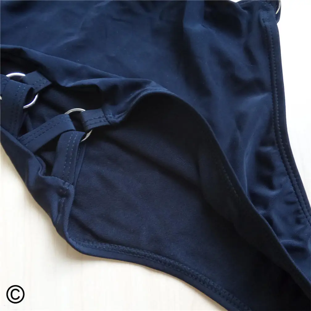 S-XL, сексуальный женский купальник черного и красного цвета с вырезами на спине, Цельный купальник, женский купальный костюм V649