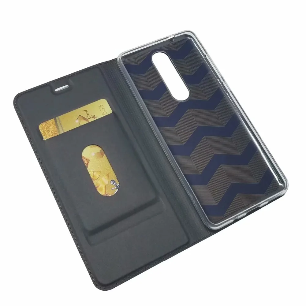 Для Nokia 5,1 Plus/Nokia 6,1 Plus раскладной Магнитный чехол книжка Kickstand карта защитный чехол закрытый кожаный чехол