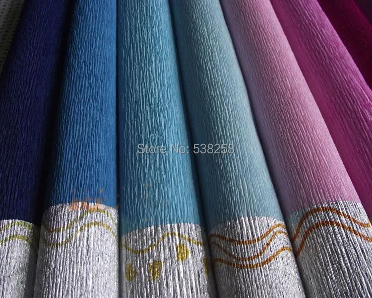 Бесплатная доставка распродажа шелковая краевая крепированная бумага Цветочная