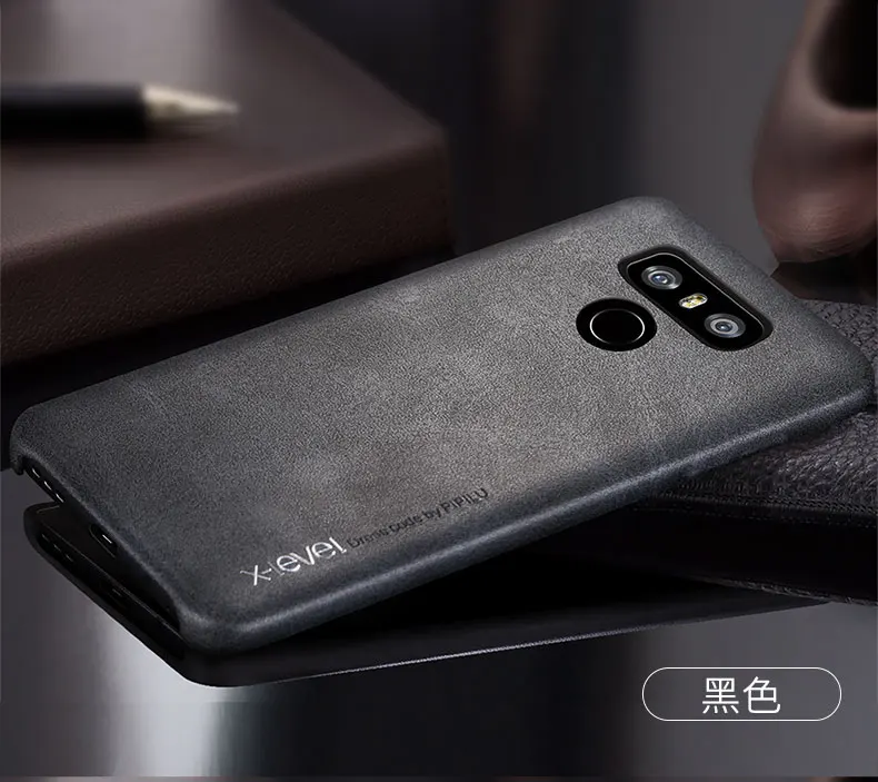 X-level роскошный винтажный кожаный текстурный чехол для телефона для LG G6 G7 G8 ThinQ простой тонкий задний Чехол для LG G8 ThinQ coque capas