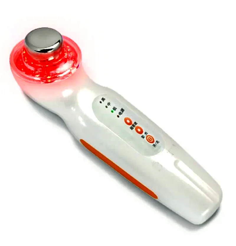 Ультразвуковой вибрационный массажер для лица светодиодный фотонный светильник