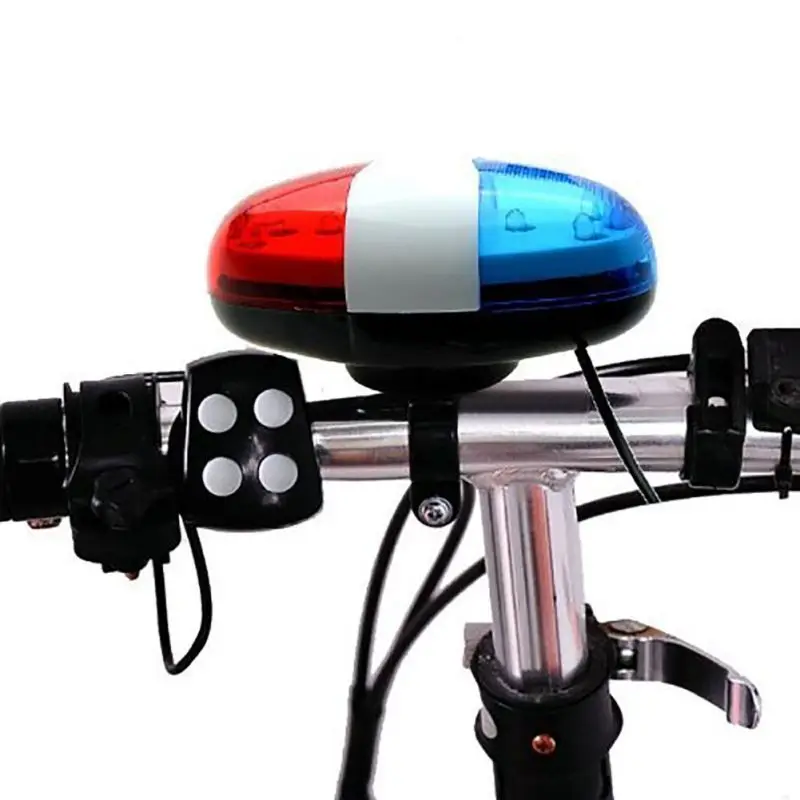 Творческий 6 светодиодный 4 тон HornBicycle на велосипед светильник Электронная сирена