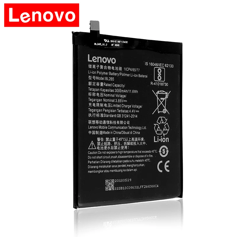 Оригинальный аккумулятор BL265 для lenovo M Kung Fu XT1662 XT1663 батарея bl 265 2018|Аккумуляторы