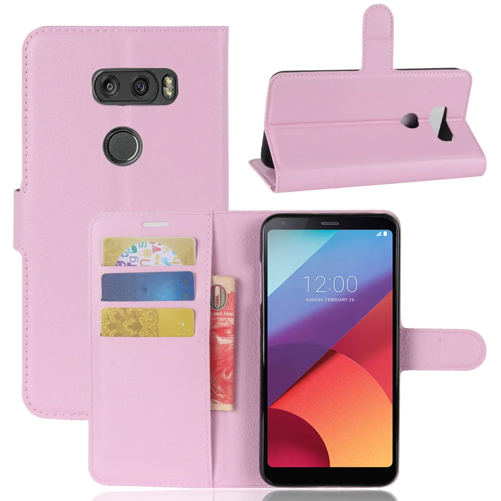 Чехол-портмоне с откидной крышкой из искусственной кожи с подставкой для LG V30 крышка Винтаж чехол для телефона чехол для V30 с отделением для карт
