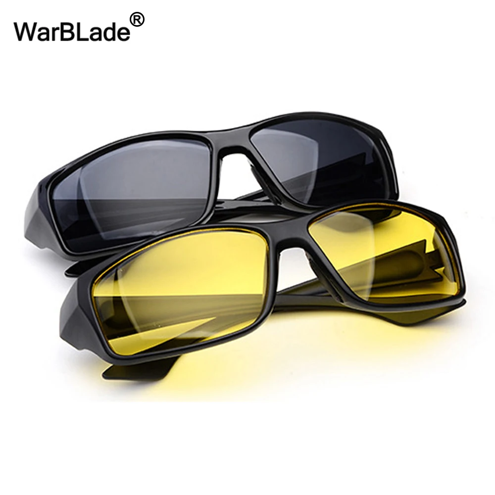 

Brand New Sport Goggles Night Vision Driving Glasses Polycarbonate Sunglasses Framework Anti Glare UV400 For Men WarBLade