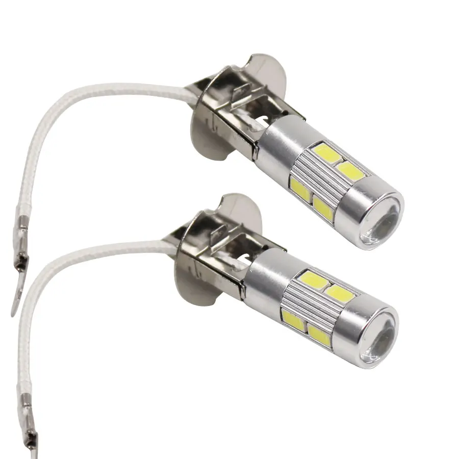 10 шт. H3 светодиодный автомобильный светильник противотуманная Светодиодная