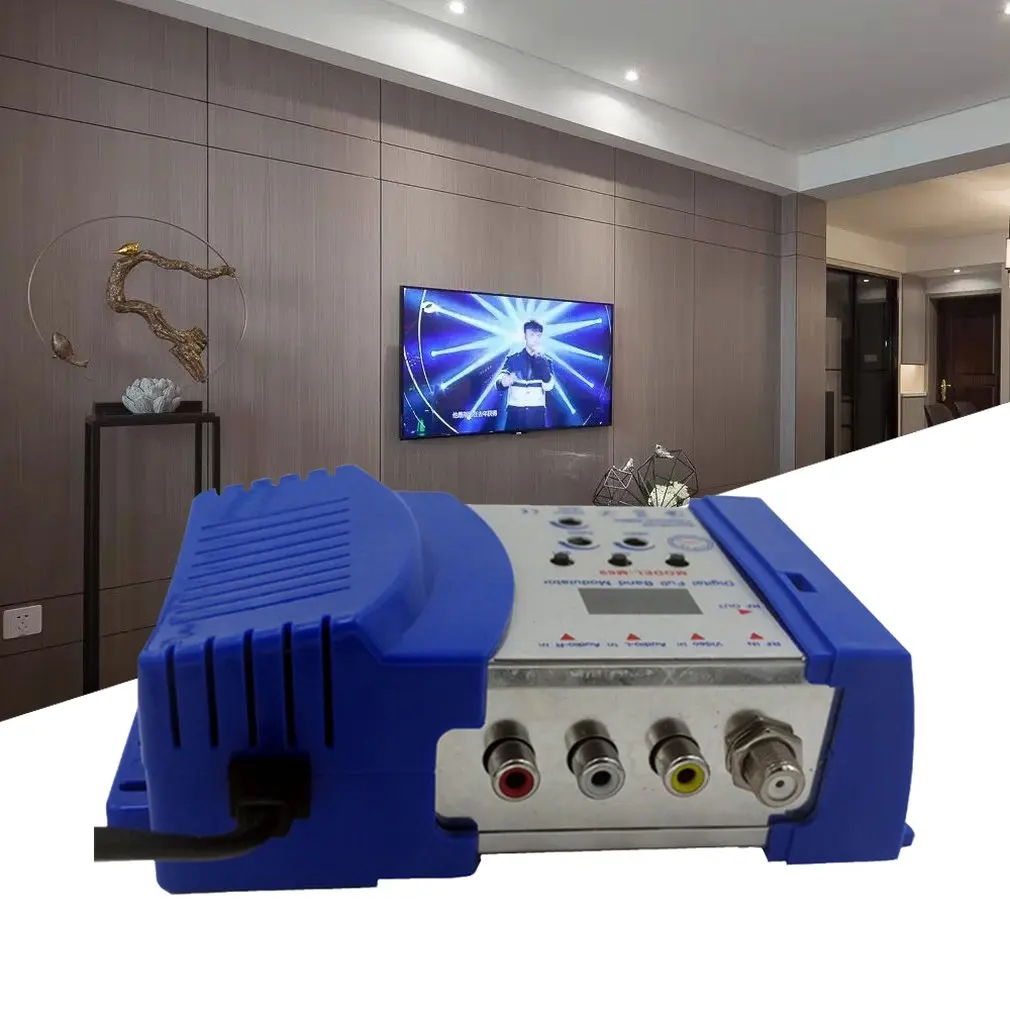 M69C/M69L dulator Полнодиапазонный цифровой модулятор RF AV к ТВ конвертер VHF UHF PAL/NTSC стандарт