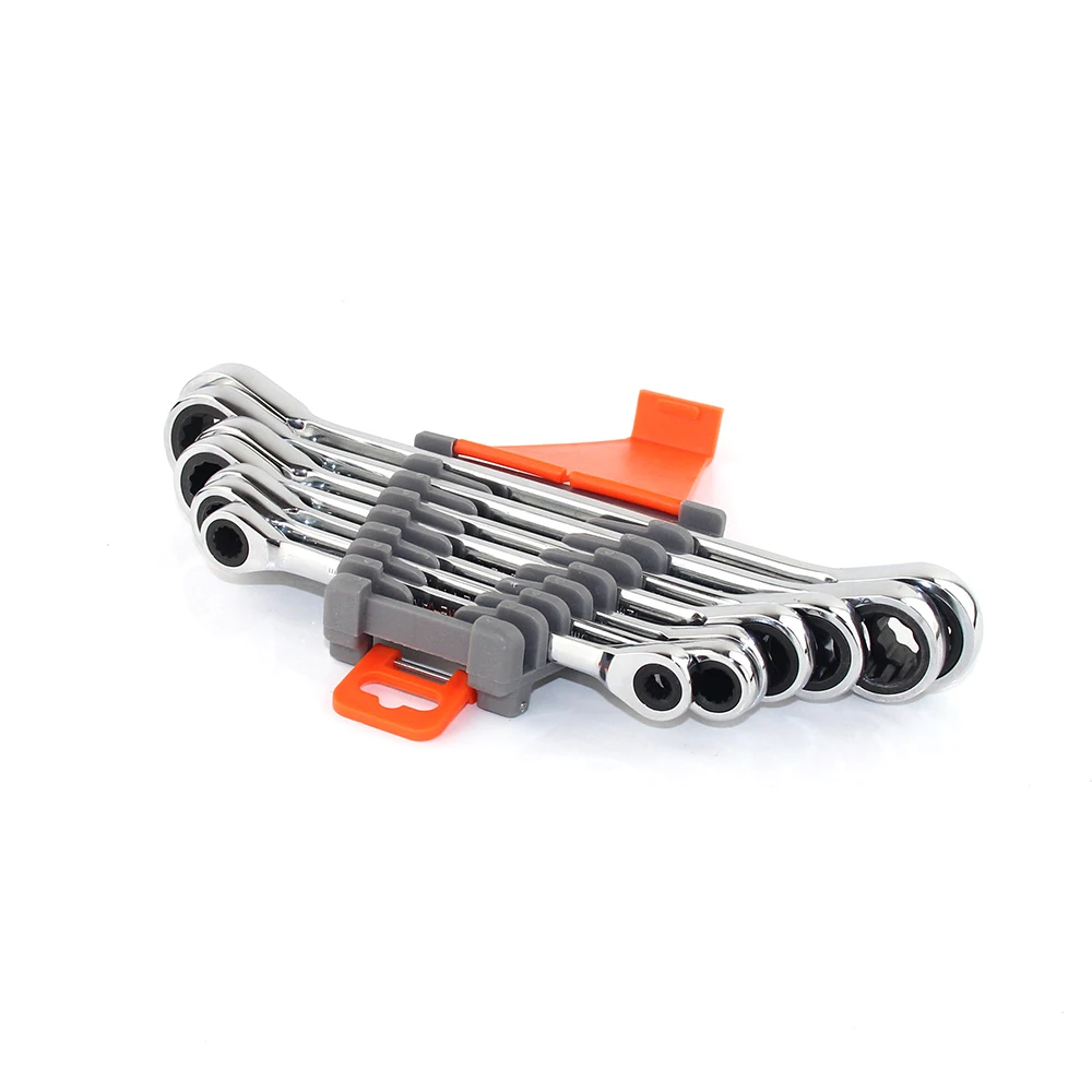 XKAI 7 шт. двойной трещотка гаечный ключ набор ключей трещотки Скейт инструмент