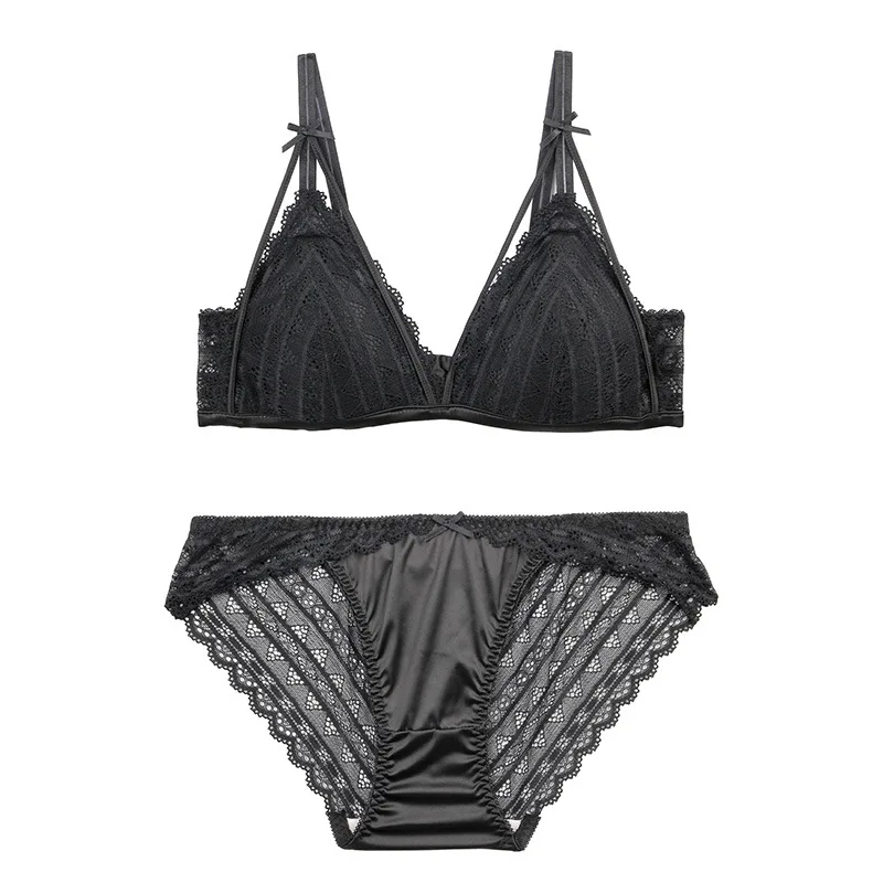 Сексуальный бюстгальтер пуш-ап с треугольной чашкой без косточек кружевное