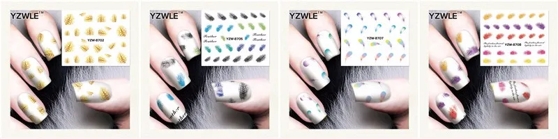 YZWLE,, переводные наклейки для ногтей с водой, наклейки для маникюра, декоративные инструменты, покрытие для ногтей, наклейка(YZW112
