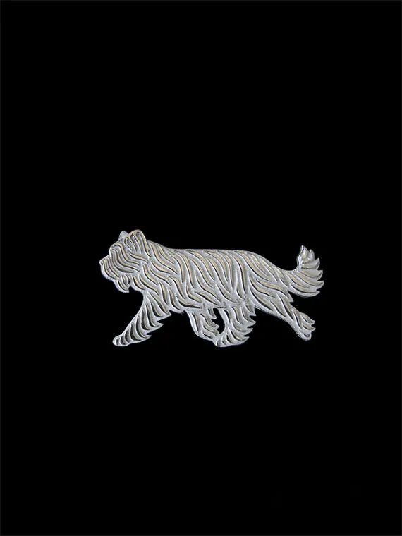 Высокое качество милые трендовые Briard (укороченные ушки) броши и заколки для собак