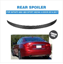 Полностью из углеродного волокна передний бампер спойлер для Infiniti Q50 Спорт бампер седан 4 двери только- автомобиля Тюнинг Запчасти
