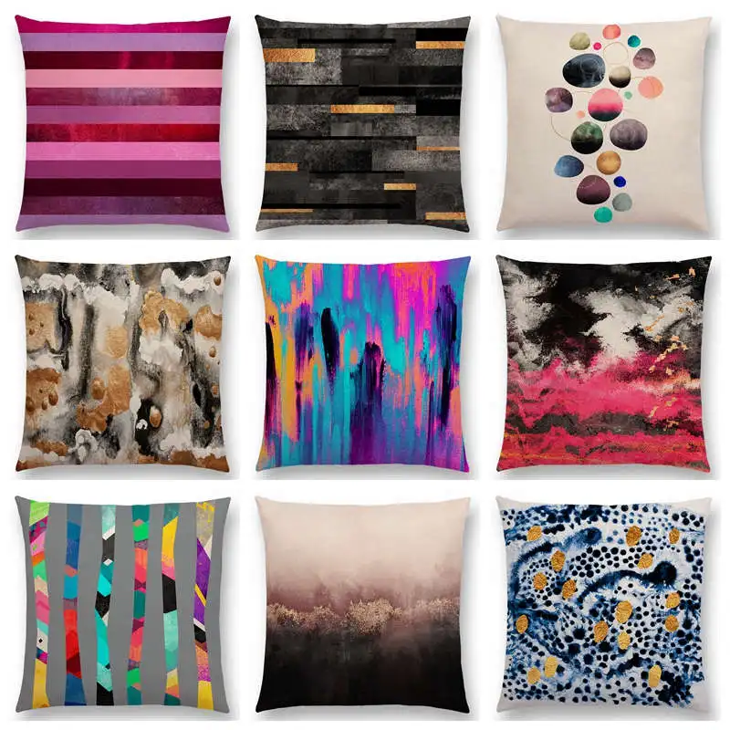 Горячая Распродажа разноцветные гальки абстрактные рябь Fusion полосатые