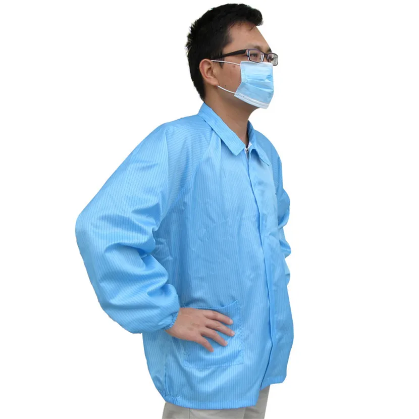 Защитные комбинезоны одежда жакет с длинным рукавом ESD пищевая для чистки