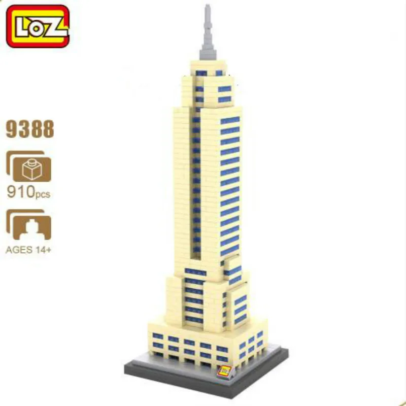 LOZ Empire State строительные блоки игрушки Всемирно известная архитектура мини