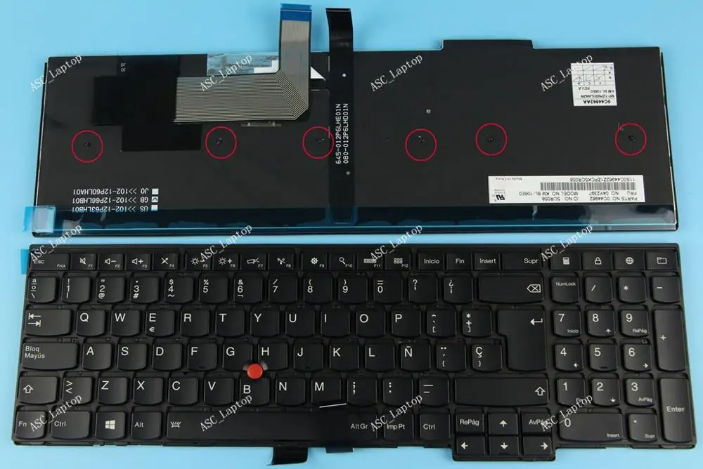 Новая клавиатура SP с испанской раскладкой Teclado для ноутбука Lenovo Thinkpad E531 E540 L540 L560