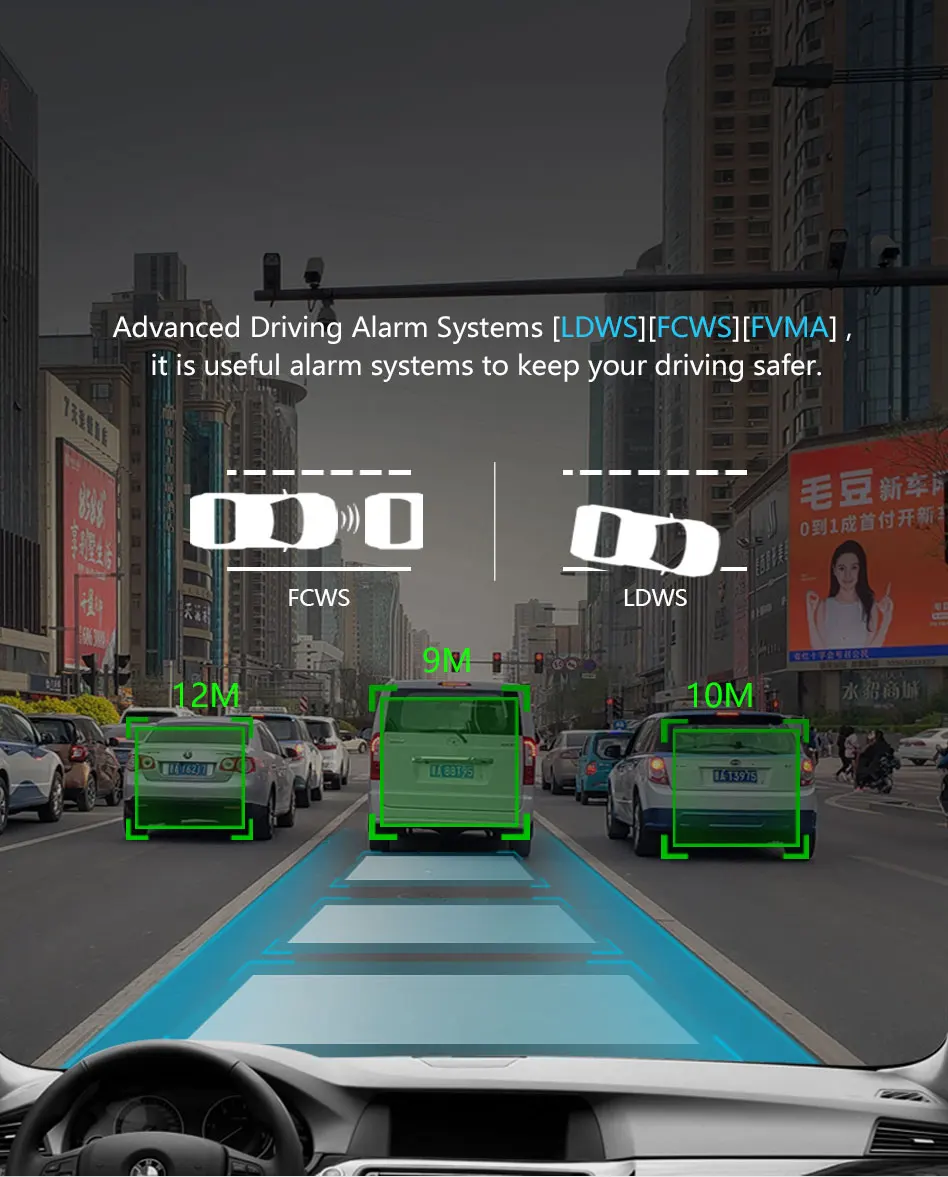 Автомобильный видеорегистратор ANSTAR с 10 дюймовым экраном ADAS с 4 камерами 4G FHD1080P, мультимедийное зеркало заднего вида, 360 градусов, зеркальная камера, видеорегистратор