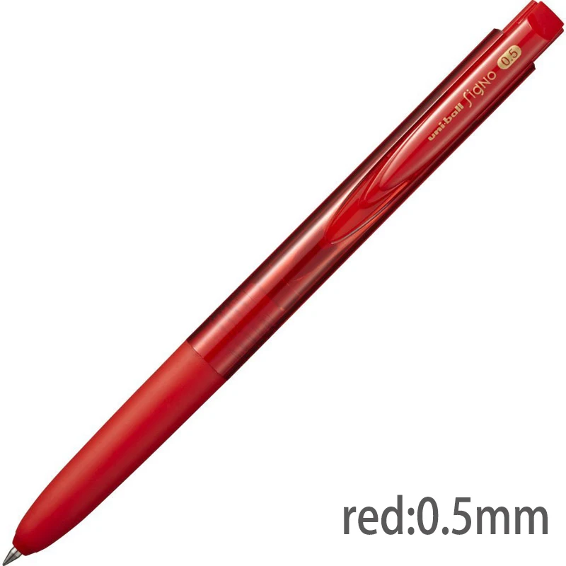 1pc red 0.5 UMN155 1 шт Mitsubishi Uni Япония гелевая ручка Uni-ball 0,38/0,5 мм 10 цветов Signo RT1 UMN155 Шариковая/нейтральная ручка школьные и офисные принадлежности - Цвет: 1pc red 0.5 UMN155