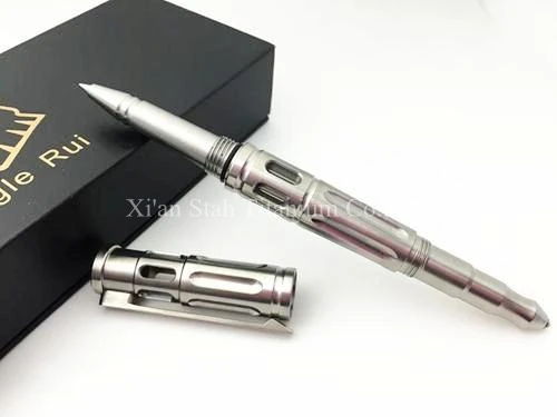 Jual Titanium TC4 EDC Bisnis/Pertahanan Pribadi/Pena Taktis Dengan Tungsten Carbon Tip/Palu Darurat 137Mm Panjang