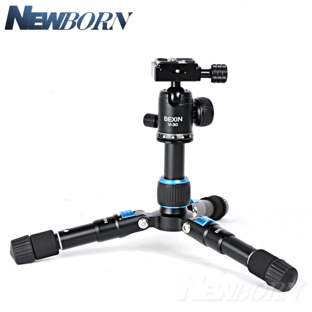 Portable Lightweight Aluminum Camera Tripod Compact Flexible Foldable Desktop Mini Tripod with Ball Head For Sony Nikon Canon