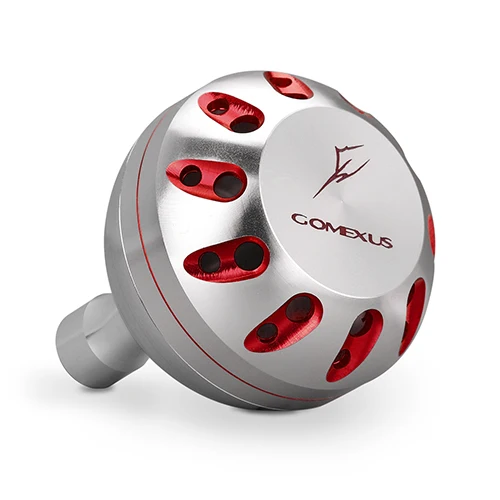 Gomexus Мощность ручка для Shimano B Daiwa L SW катушка ручка Stradic FK 5 к Сарагоса Saltist Saltiga Твин мощность биомастер Стелла взрыв - Цвет: silver red