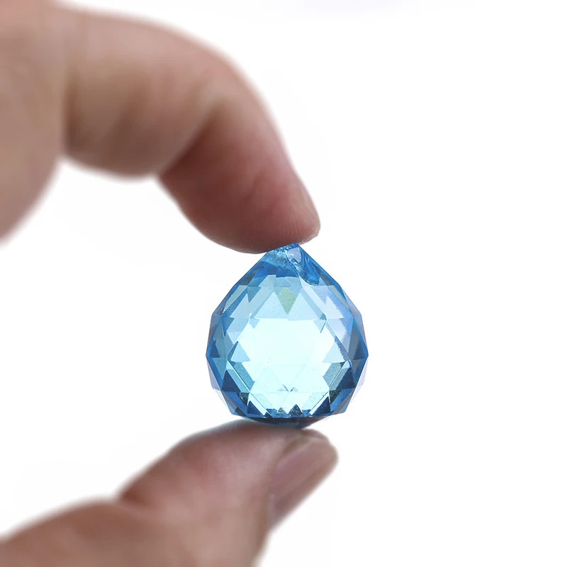 H& D 12 шт. 20 мм цветной хрустальный шар Призма Suncatcher радужные Подвески производитель, Висячие кристаллы призмы для окон, для фэн-шуй
