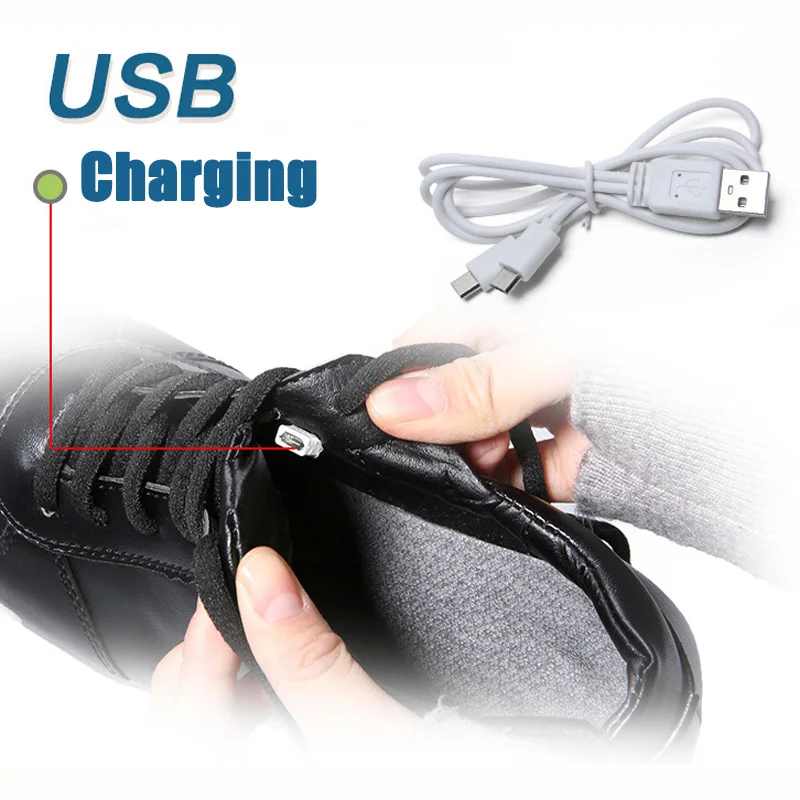 2018 New USB illuminated krasovki luminous sneakers glowing kids shoes children with sole led light up for girls&ampboys | Детская