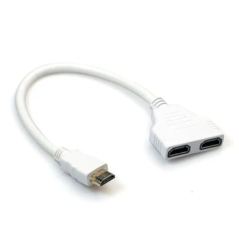 Хорошая продажа Новый HDMI 1 до 2 Сплит двойной сигнал адаптер конвертировать