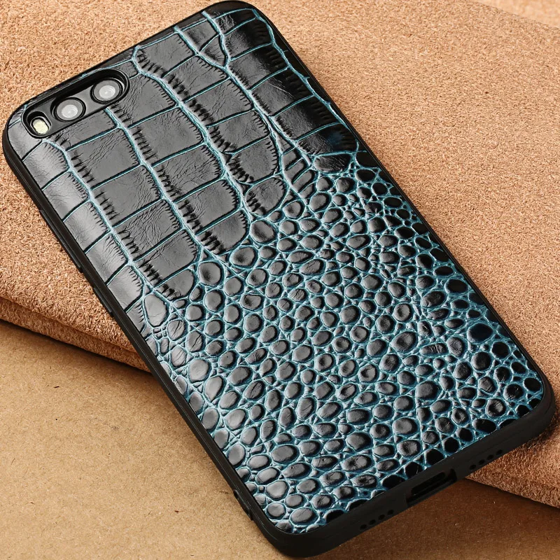 Case For Xiaomi Mi 6 Mi6 M6 / Note 3 Note3 Crocodile Texture Genuine Leather Back Cover | Мобильные телефоны и аксессуары