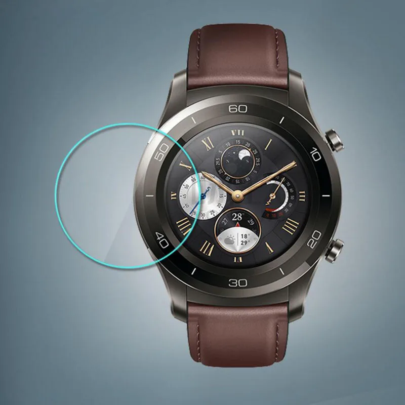 Прозрачная защитная пленка из закаленного стекла для умных часов Huawei Watch 2