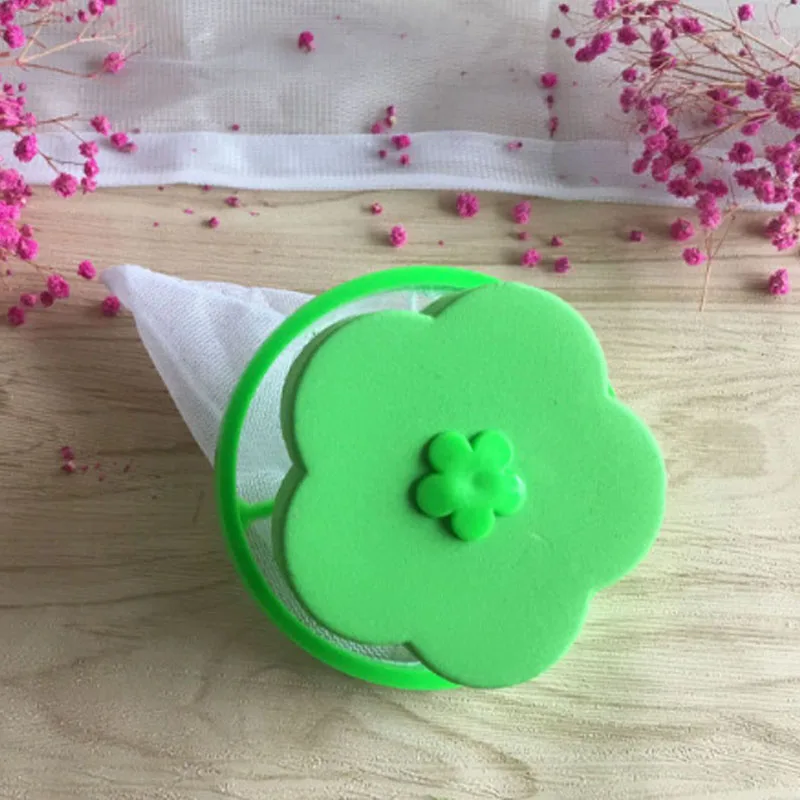 Green-1pc Стиральная машина, фильтр-мешок, сетка для стирки, Ловец волос, бытовые многоразовые плавающие шарики, мешок, инструменты для чистки стиральной машины - Цвет: Green-1pc
