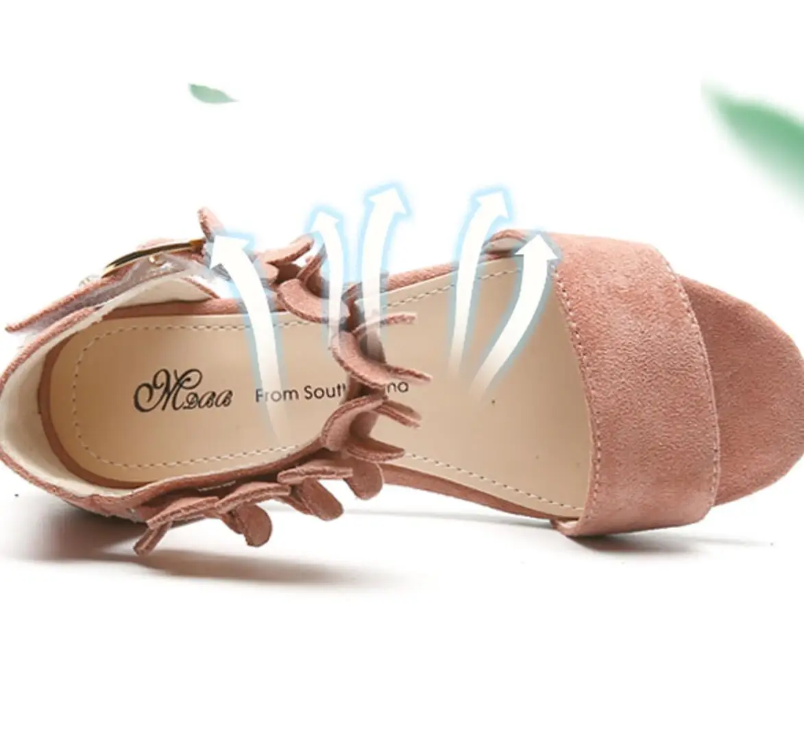 Gamlon/Босоножки на низком каблуке для девочек обувь принцессы Новинка 2017 года