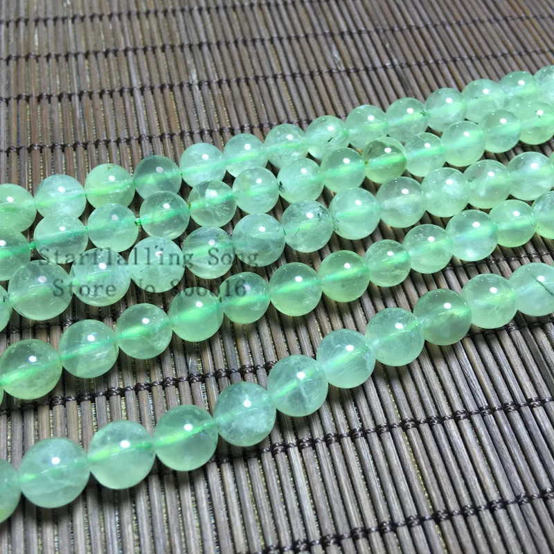 6-10MM 1Strand/pack 100% Natural Fluorite Stone Round Loose Bead Strands Fine Jewelry Beads