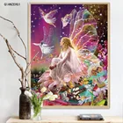 Картина из страз QIANZEHUI, сделай сам, 5D, с изображением Феи эльфа, алмазная вышивка, вышивка крестом, вышивка крестом